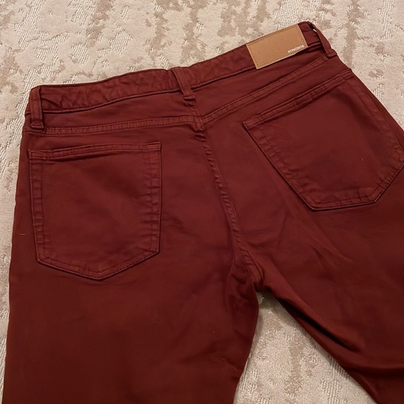 Bonobos Stretch travel jeans 33/34 Tailored fit- burgandy - Picture 5 of 9
